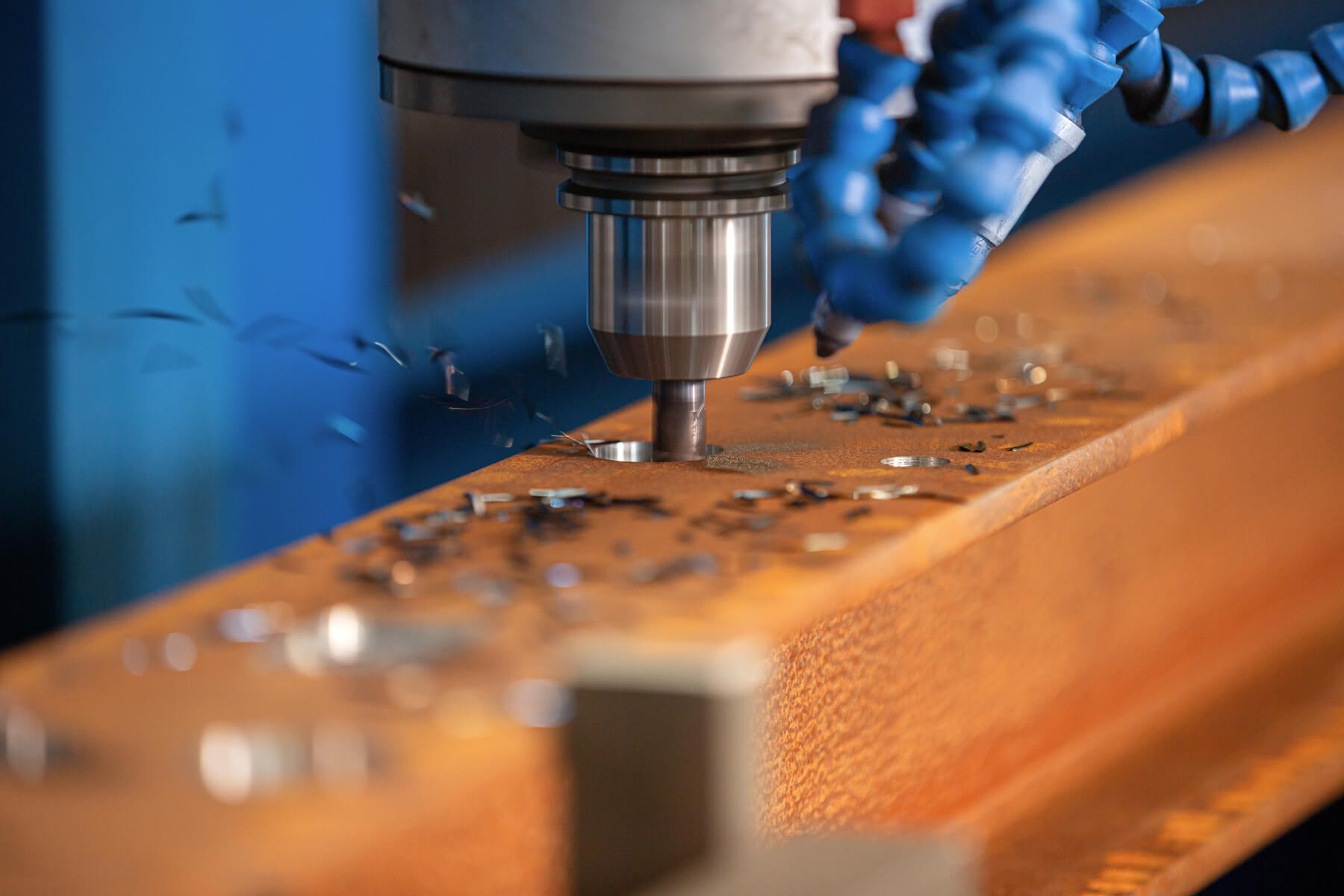 CNC-Fräsmaschine im Einsatz